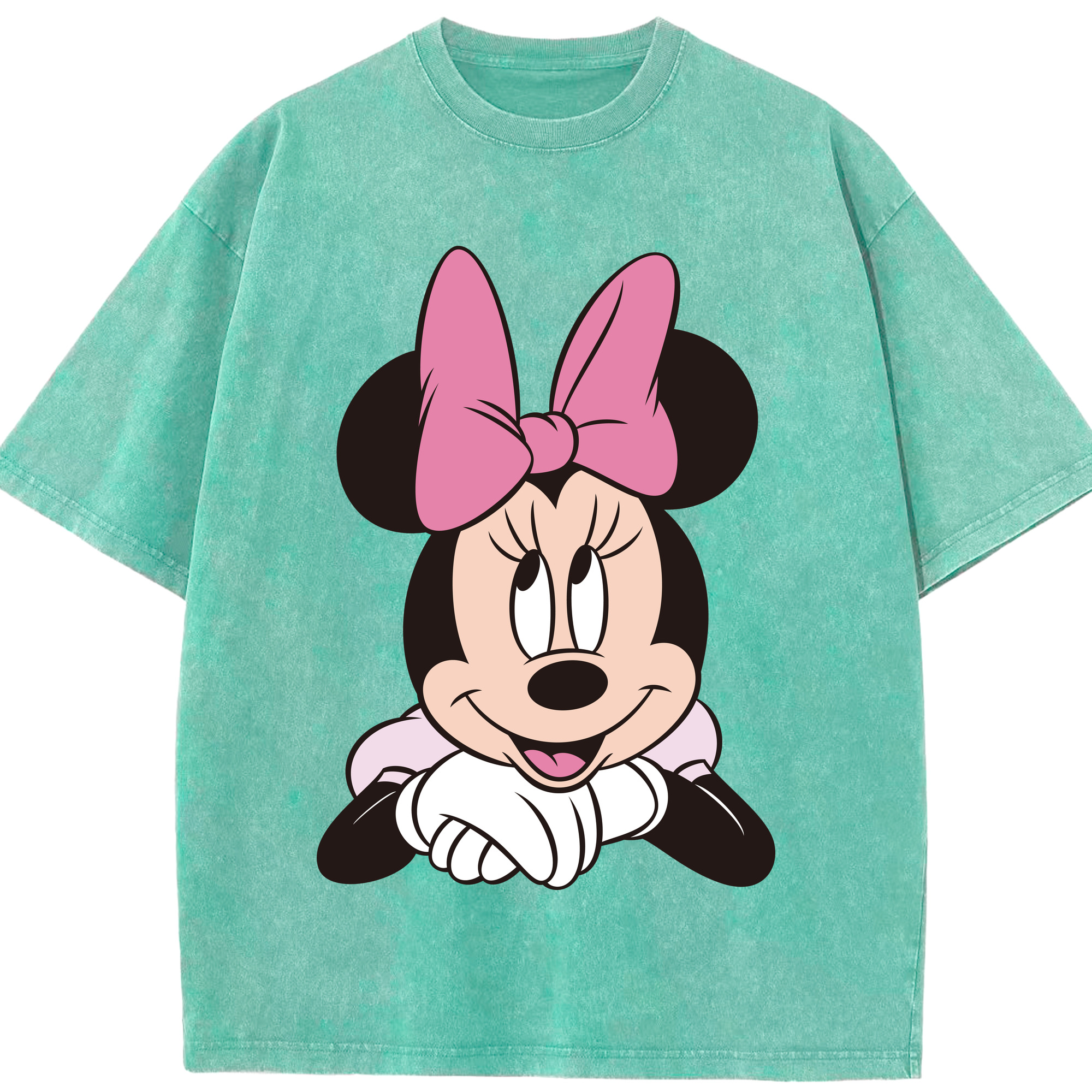 （画像用） ミッキーマウス Mickey Mouse 綿100% ヴィンテージ風 半袖Tシャツ（フロントプリント）
